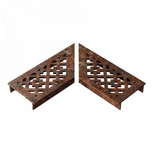 Ultra drain Cortenline Designo Hoekstuk Rooster (1st.) A. van Elk bv.